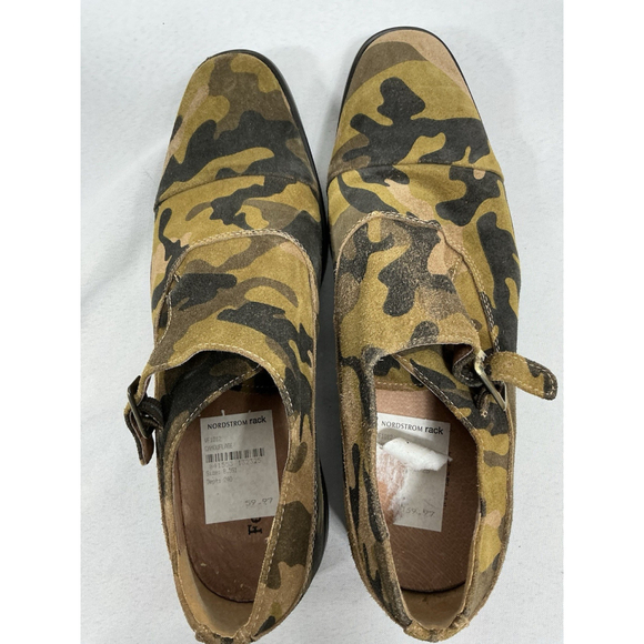 Mens Vtg Foundry Co Slip On Loafer 8.5 Brown Camo Buckle Strap main image 7
